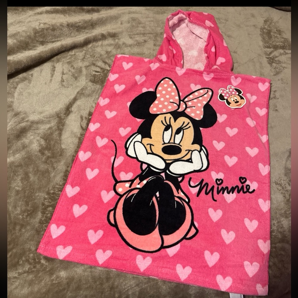 Minnie mouse hoodie towel